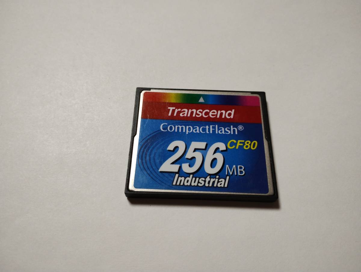 256MB　メガバイト　Transcend　CFカード　フォーマット済み　コンパクトフラッシュ　メモリーカード_画像1