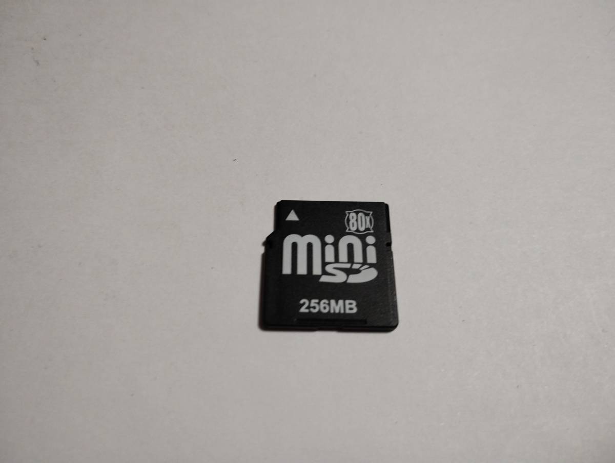 256MB メガバイト miniSDカード メモリーカード ミニSDカードの画像1