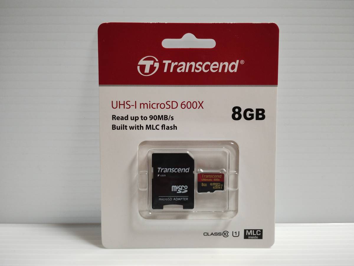  не использовался * нераспечатанный товар 8GB Transcend microSDHC карта microSD карта карта памяти 