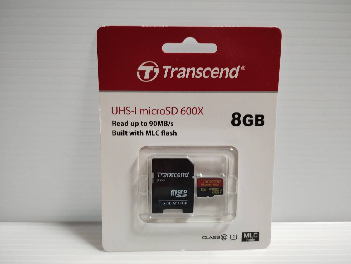 未使用・未開封品　8GB　Transcend microSDHCカード microSDカード　メモリーカード_画像1
