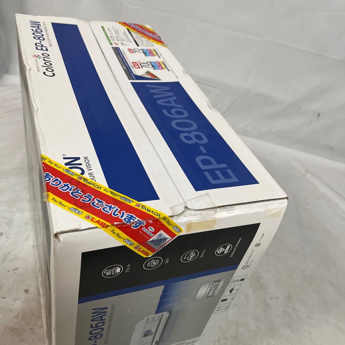 【ジャンク品】EPSON カラリオプリンターEP-806AW。2014年製。箱サイズ約119センチ。未使用品だと思われます_画像3