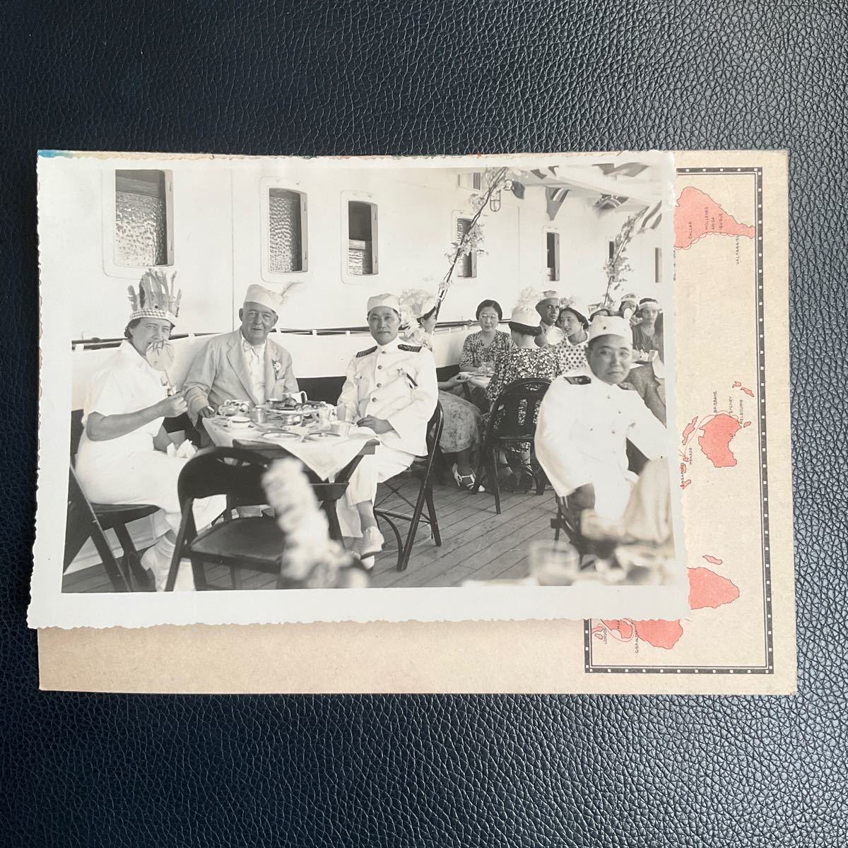 古写真　日本郵船 N.Y.K.LINE 諏訪丸ディナーメニュー表　1937年5月26日　外国人　レトロ　コレクション_画像1