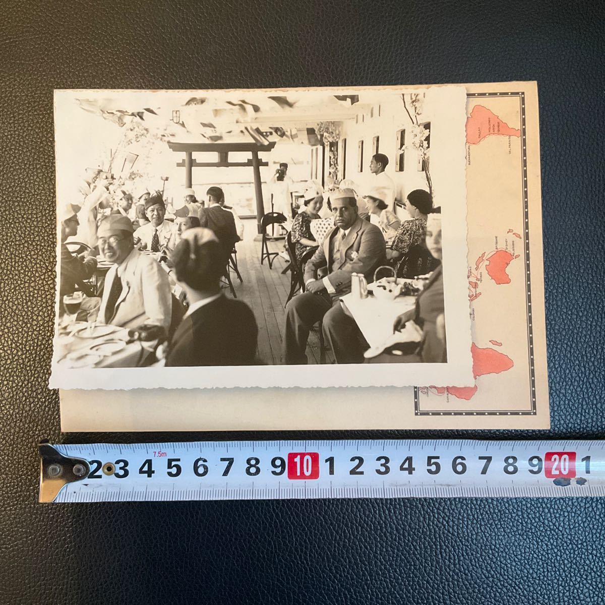 日本郵船　N.Y.K.LINE 古写真　諏訪丸ディナーメニュー表　1937年5月16日　鳥居　レトロ　コレクション　_画像5