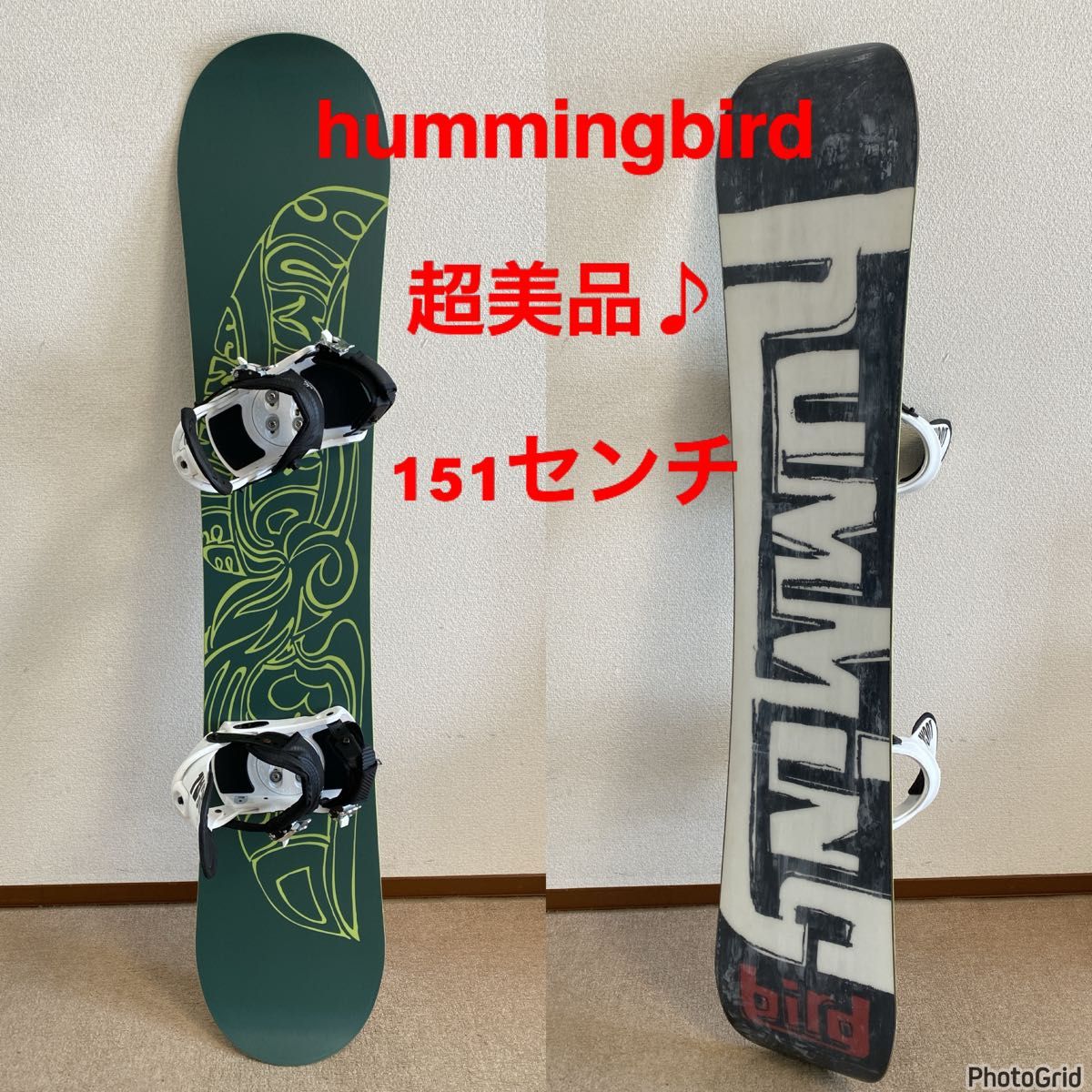 人気 【超美品】hummingbird スノーボードセット/ビンディング 人気 【超美品】hummingbird スノーボードセット/ビンディング