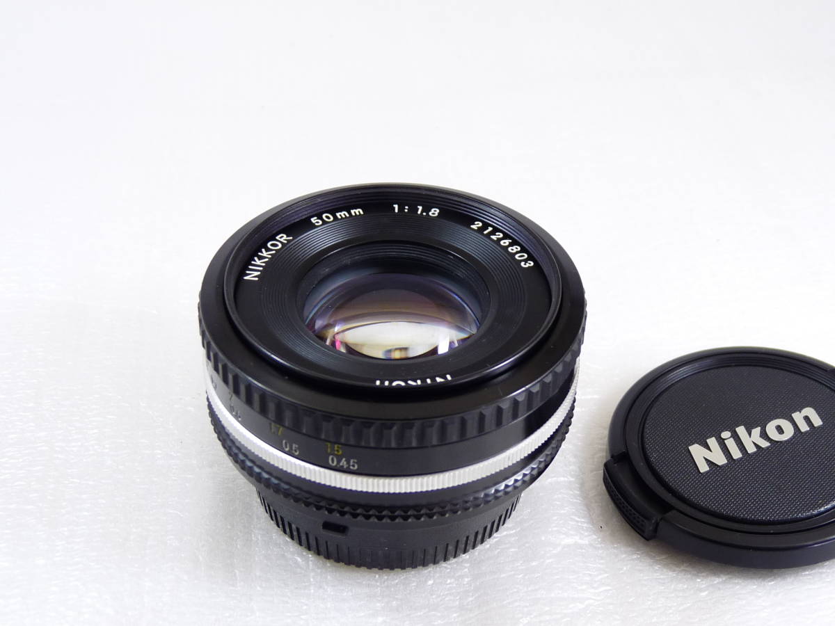 【MF単焦点標準レンズ】Nikon NIKKOR 50ｍｍ F1.8 パンケーキ_画像1