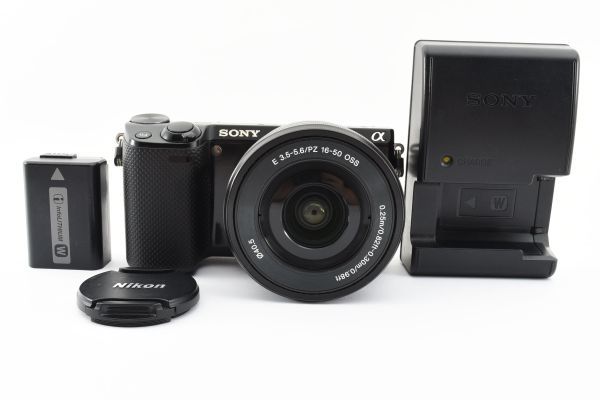 [Rank:B] 動作確認済 SONY NEX-5R E 16-50mm F3.5-5.6 OSS SELP1650 ブラック ミラーレス一眼 デジタルカメラ ソニー E Mount APS-C #3561_画像1