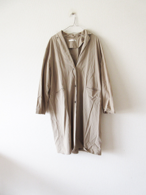 evam eva / エヴァムエヴァ E191T036 wide jacket coat 2 シルバーセージ * ワイド ジャケット コート スプリングコート