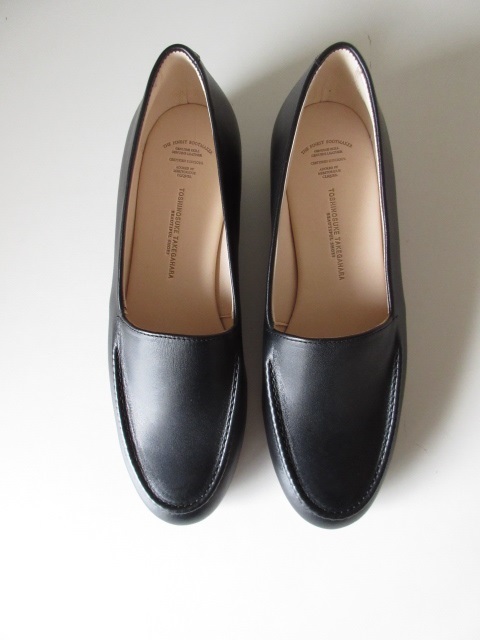 オンラインショップ BLACK SOLE LEATHER LOAFER MINIMAL