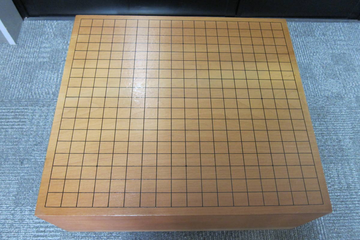 碁盤　囲碁　囲碁セット　木製　アンティーク　コレクション　テーブルゲーム　碁石なし　【15】_画像2