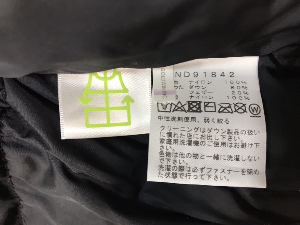 THE NORTH FACE 18AW Novelty Nuptse Jacket ND91842 DF ダークフェイドウッドランド Sサイズ 国内正規 新品 ノベルティ ヌプシジャケット_画像6