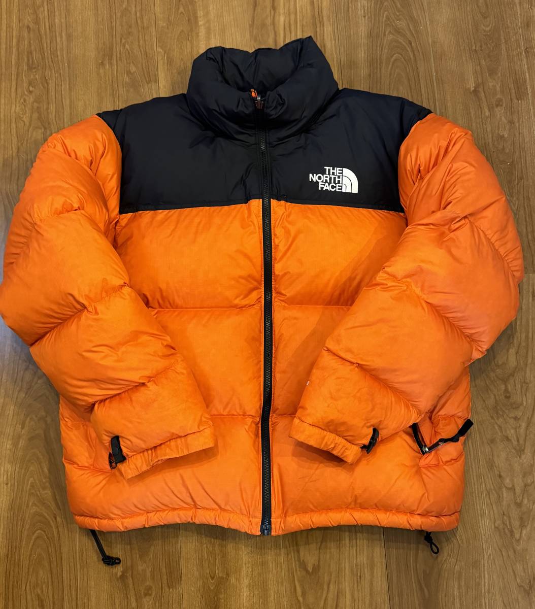 海外限定 THE NORTH FACE 1996 RETRO ノースフェイス ヌプシ 700FIL ダウンジャケット ペルシアンオレンジ L