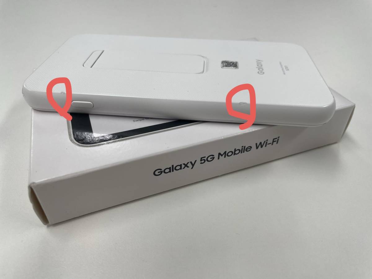 中古品　au Galaxy 5G Mobile Wi-Fi モバイルルーター SCR01 ホワイト　SIM ロック解除済み　利用制限〇 _画像8