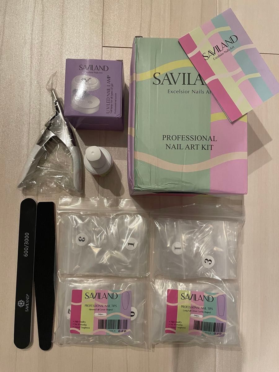 Saviland ネイルキット ネイルチップキット 初心者＆プロ用