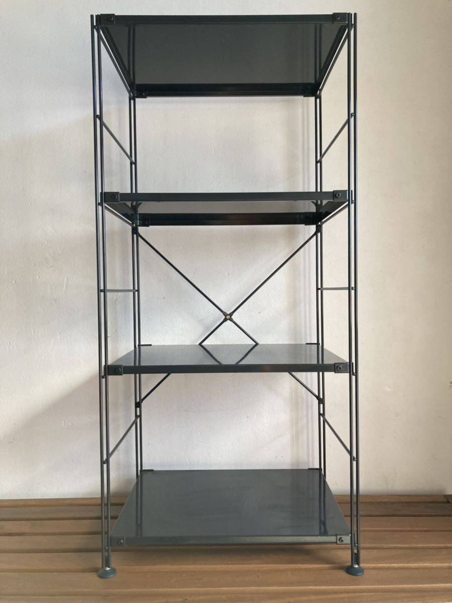 MUJI 無印良品 スチールユニットシェルフ・スチール棚セット・中 MUJI 無印良品 スチールユニットシェルフ・スチール棚セット・中
