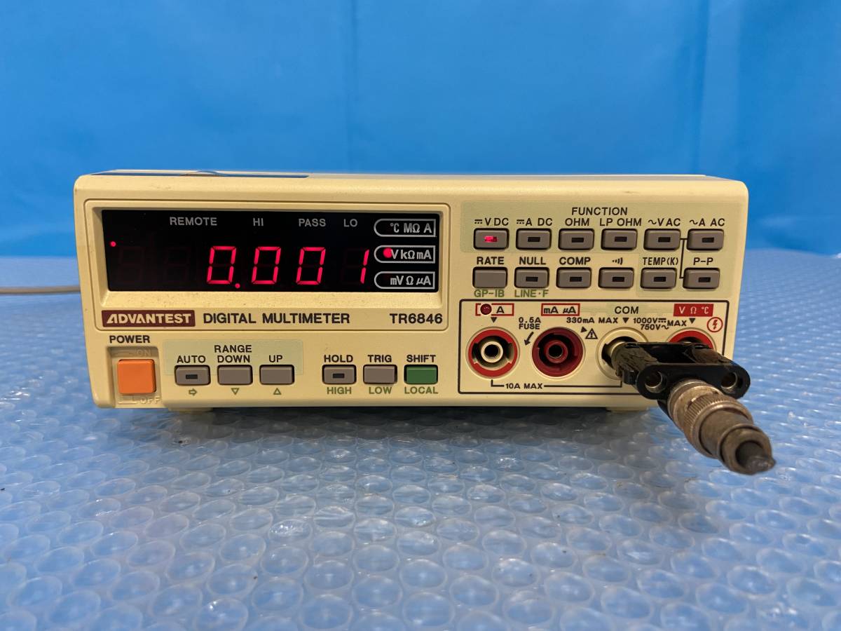 [KW2522] ADVANTEST TR6846 DIGITAL MULTIMETER 現状渡し_画像3