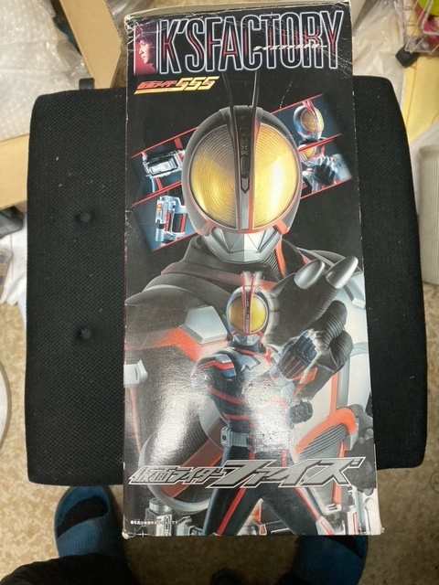 （ユーズド品）K' ファクトリー　仮面ライダーファイズ　全高約300ｍｍ 絶版ソフビ 555 2003年バンダイ製 _画像5