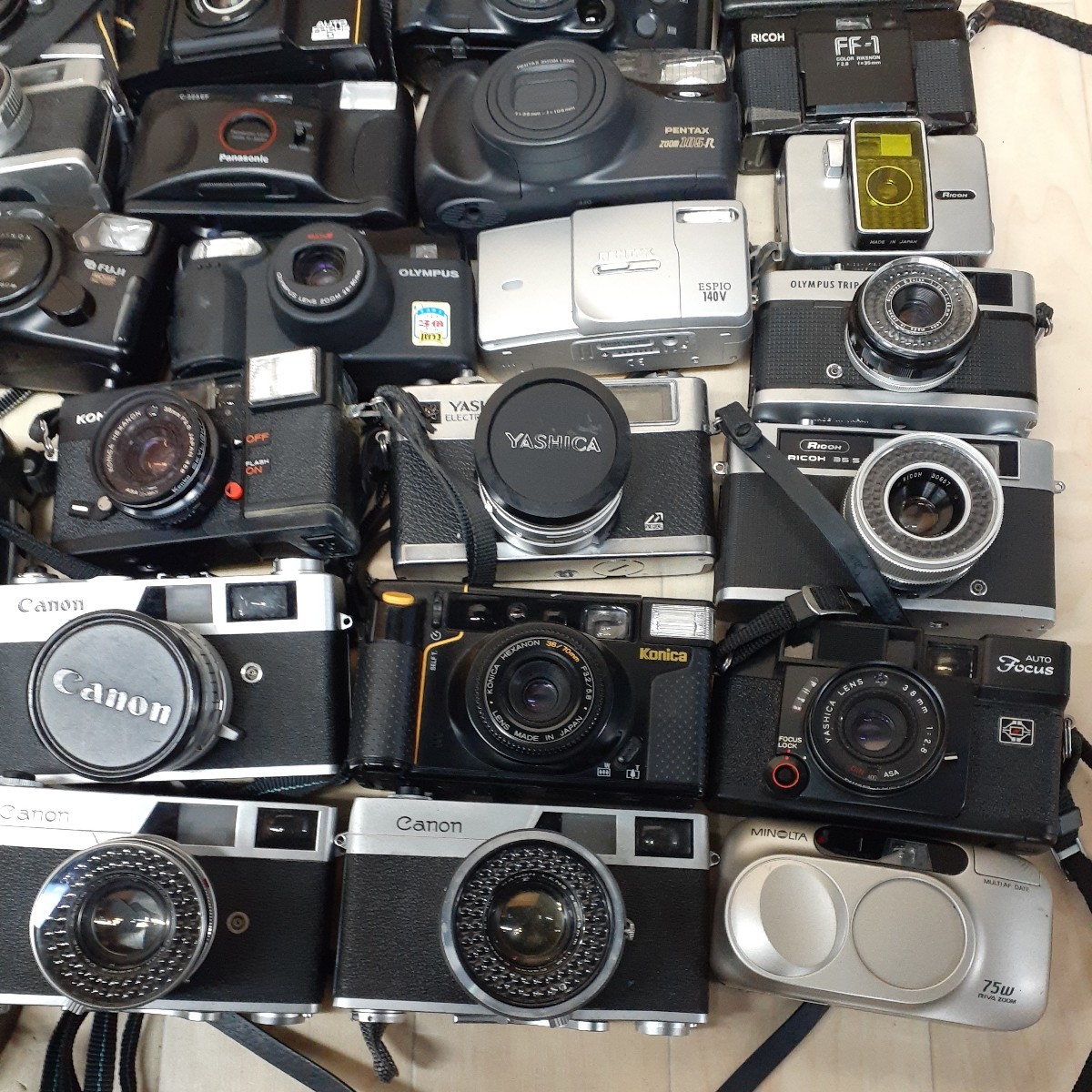 □ジャンク□ コンパクトフィルムカメラ レンジファインダー等 大量まとめセット Canon PENTAX MINOLTA konika OLYMPUS 等 z1_画像3