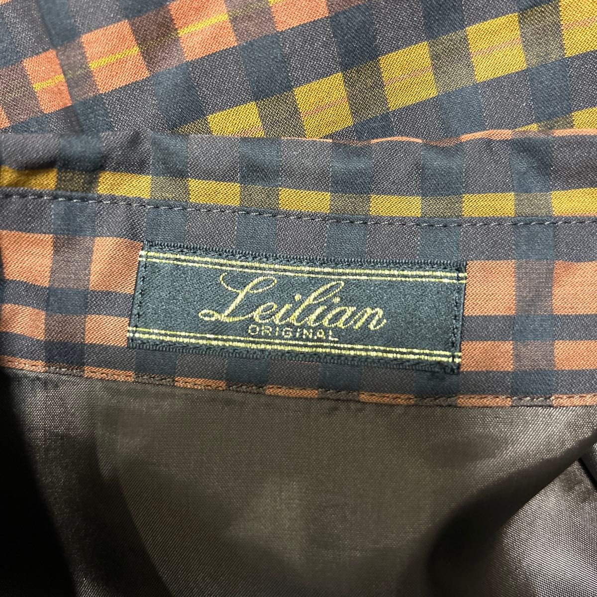 レリアン　 Leilian チェック柄ジャケット　ブラウス　シャツ　羽織り　トップス　日本製　M