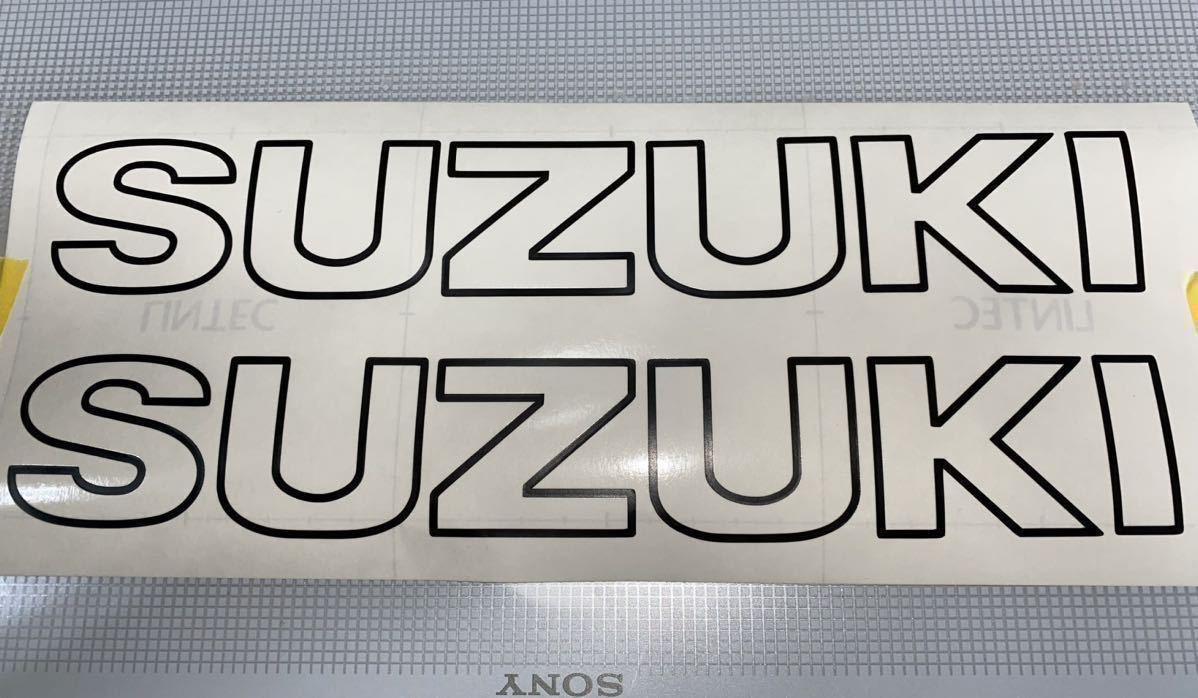 SUZUKI タンクスッテカー 2枚セット サイズ約280mm×40mm 色変更可能 タンクデカール スズキ GSX1100S カタナ_中抜き文字