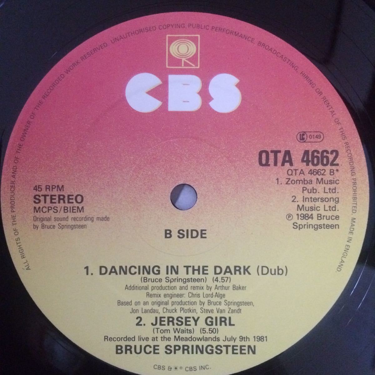 12’ Bruce Springsteen-Cover Me_画像3