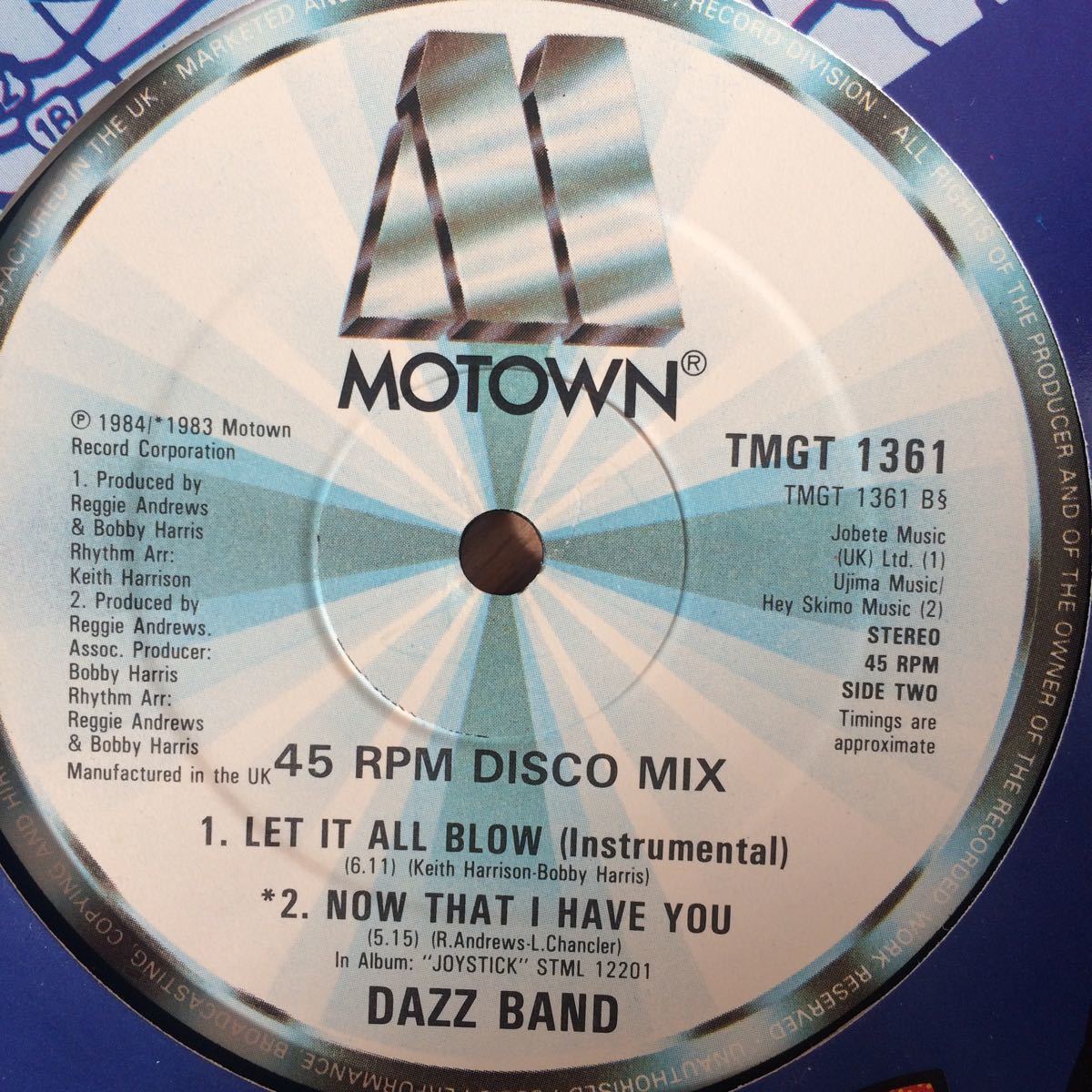 12’ Dazz Band-Let It All Blow/UK_画像3