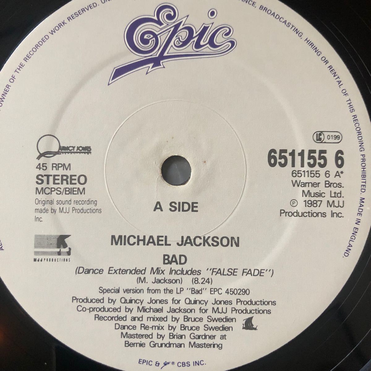12’ Michael Jackson-Bad_画像2