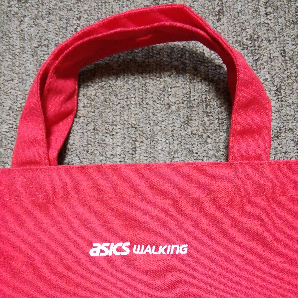 ★【中古】ASICS(アシックス)　ミニバッグ(お弁当用バッグかな？(^_^;))　赤_画像2