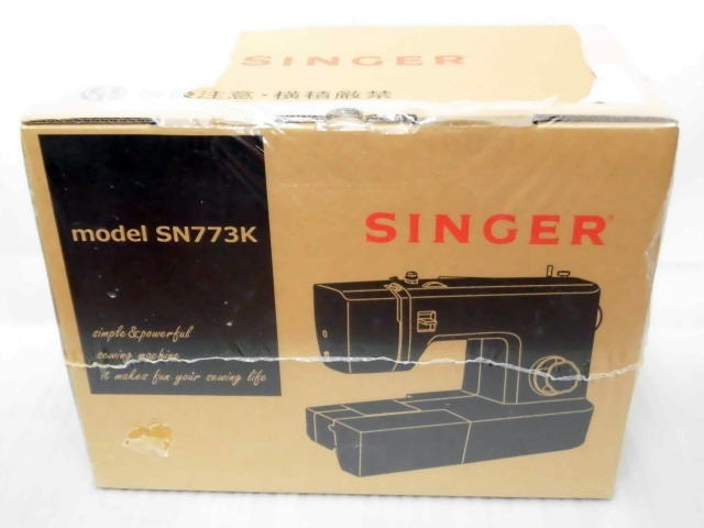 未使用 未開封 SINGER model SN773K シンガー 電動 ミシン フットコントローラー標準装備 ブラック_画像2