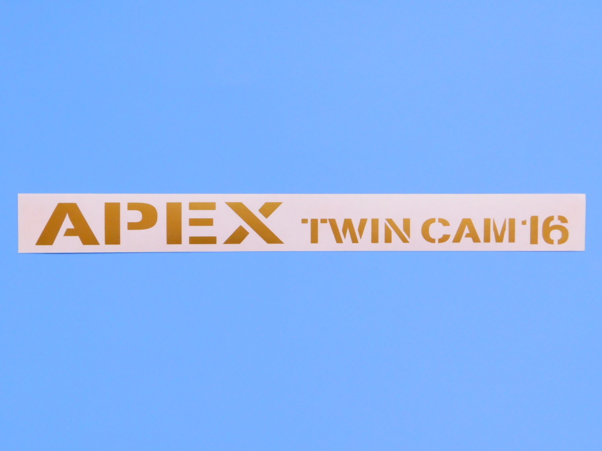 【トランクステッカー・APEX TWIN CAM 16・ゴールド】※ ＡＥ８６　(レビン・トレノ)_画像1