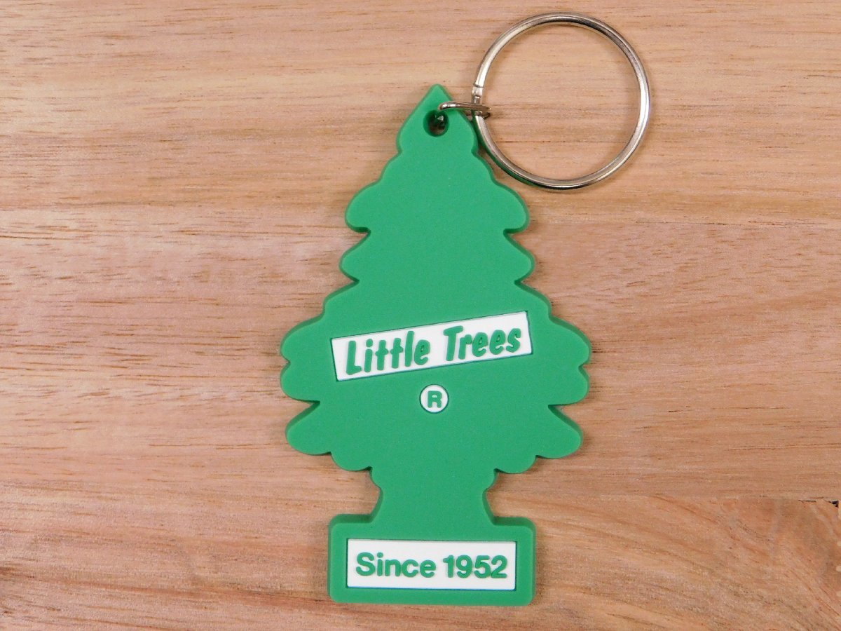 送料￥94【LittleTrees・リトルツリー】《PVCラバーキーホルダー ／グリーンシンボル》　LT-KC-KR-003　キーリング_画像2