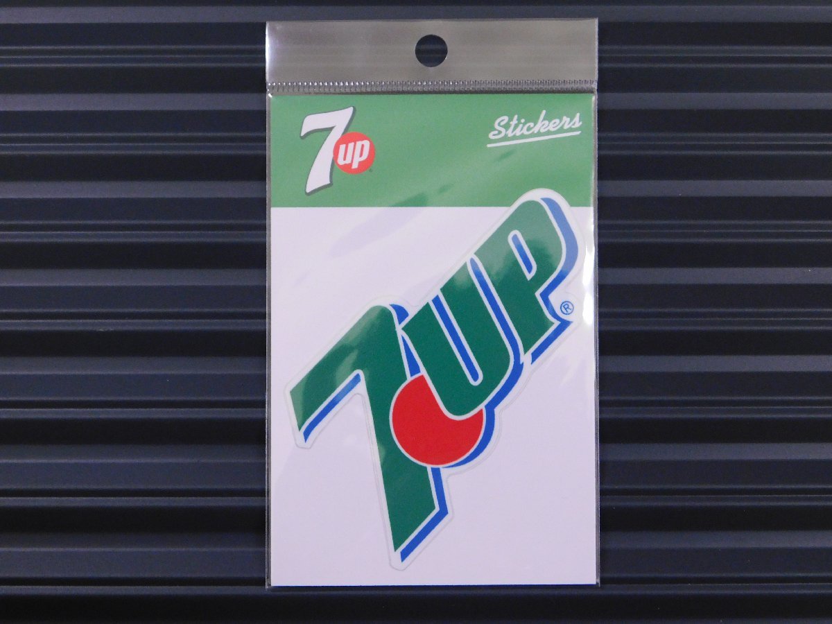 【７ＵＰ・セブンアップ】※《ロゴステッカー／サイズ55×86mm》　８７～８９年代ロゴ　アメリカン雑貨　ドリンク　ステッカー_画像3