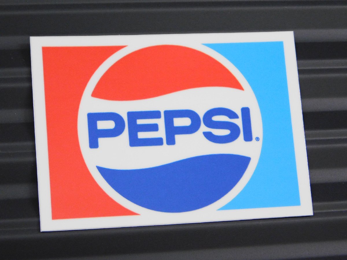 【ＰＥＰＳＩ・ペプシ】※《ロゴステッカー／サイズ55×78mm》　７１～８７年代ロゴ　ペプシコーラ　ステッカー　_画像2