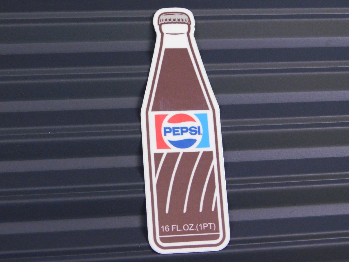 【ＰＥＰＳＩ・ペプシ】※《レトロボトルステッカー／サイズ89×28mm》　７１～８７年代ロゴ　ペプシコーラ　ステッカー_画像2