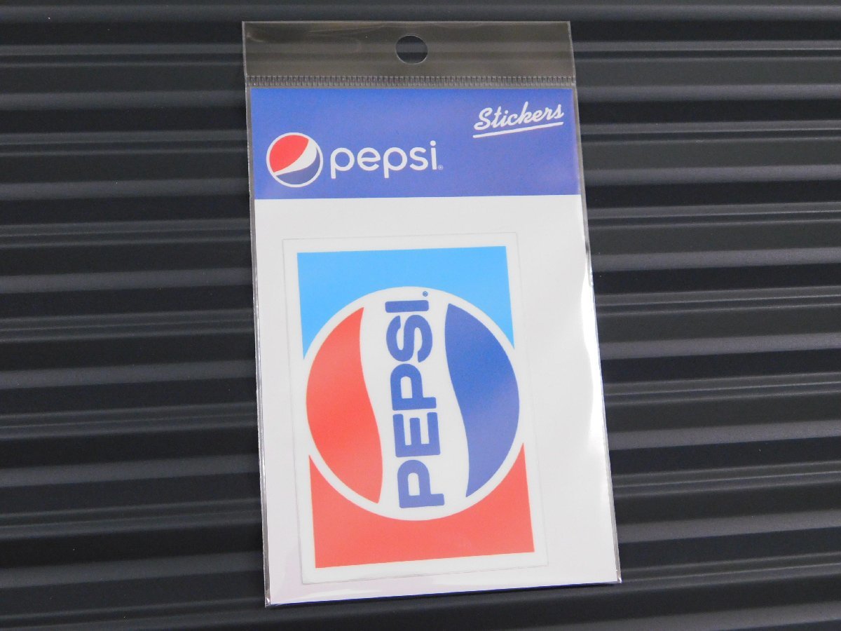 【ＰＥＰＳＩ・ペプシ】※《ロゴステッカー／サイズ55×78mm》　７１～８７年代ロゴ　ペプシコーラ　ステッカー　_パッケージ