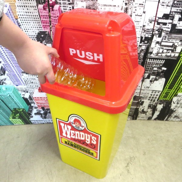 ■ Wendy's・ウェンディーズ ■【ダストボックス20L・OLD YELLOW】※ アメリカン　ガレージ　ごみ箱　ダストビン_画像3