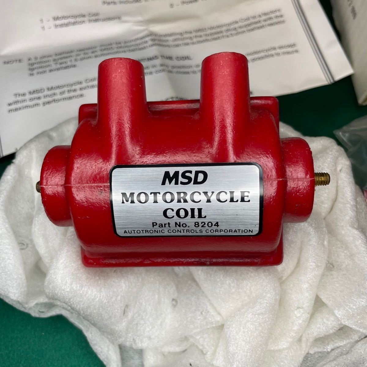 未使用!? MSD IGNITION PRODUCTS パーツNo.8204 イグニッションコイル バイク部品 点火系 キノクニ モーターサイクルコイルの画像2