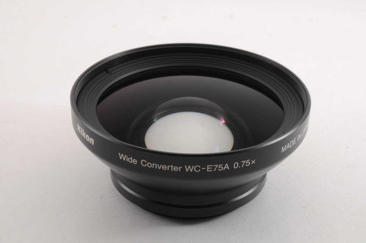 L2235 未使用品 ニコン Nikon WC-E75A ワイドコンバーター 箱 取説付 カメラアクセサリー_画像3