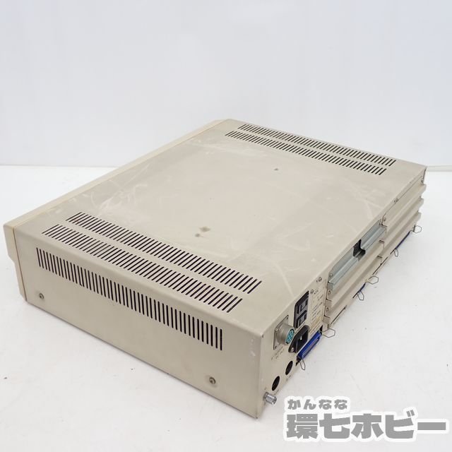 MA17◆NEC パーソナルコンピューター PC-9801 本体 キーボード 箱痛み大 通電OK 動作未確認/マイコン パソコン 旧型PC PC-98 送:-/170_画像6