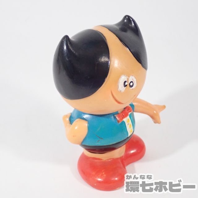 4TS70◆当時物 古い 百泉社 セイフー せいちゃん ソフビ 貯金箱/昭和レトロ 企業物 ノベルティ 販促品 銀行 カンキャラ 送:-/60_画像3