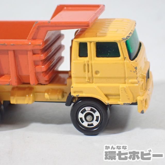 1KJ40◆黒箱 当時物 トミカ 73 1/111 いすゞ オフロードダンプ ミニカー 日本製/ISUZU トラック 建設車両 OFF ROAD DUMP 送:-/60_画像8