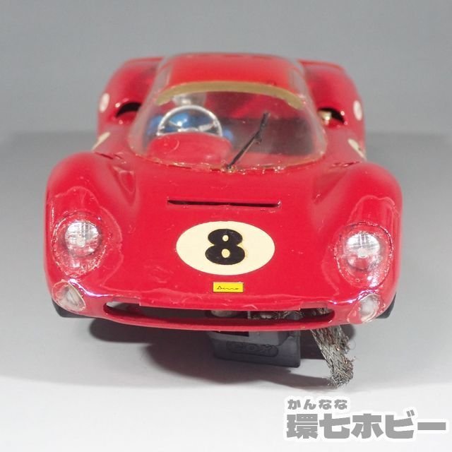 1WO2◆追加画像有 当時物 古い 1/24 ボディ:ハセガワ フェラーリ DINO 166P シャーシ:コックス スロットカー ジャンク/FERRARI COX 送:60_画像3