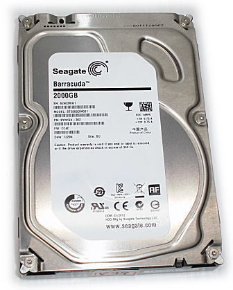 ■V49 Seagate 3.5インチ HDD SATA 2TB ST2000DM001 電源回数1853回/4662時間/7200rpm USED■_画像2