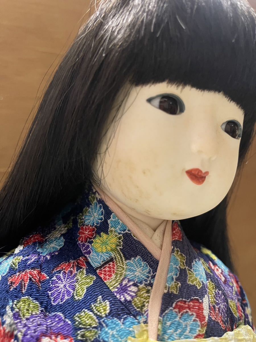 日本人形 市松人形 振袖 着物 女の子 人形 京弥生 貴裁作 ドール 創作人形 _画像3