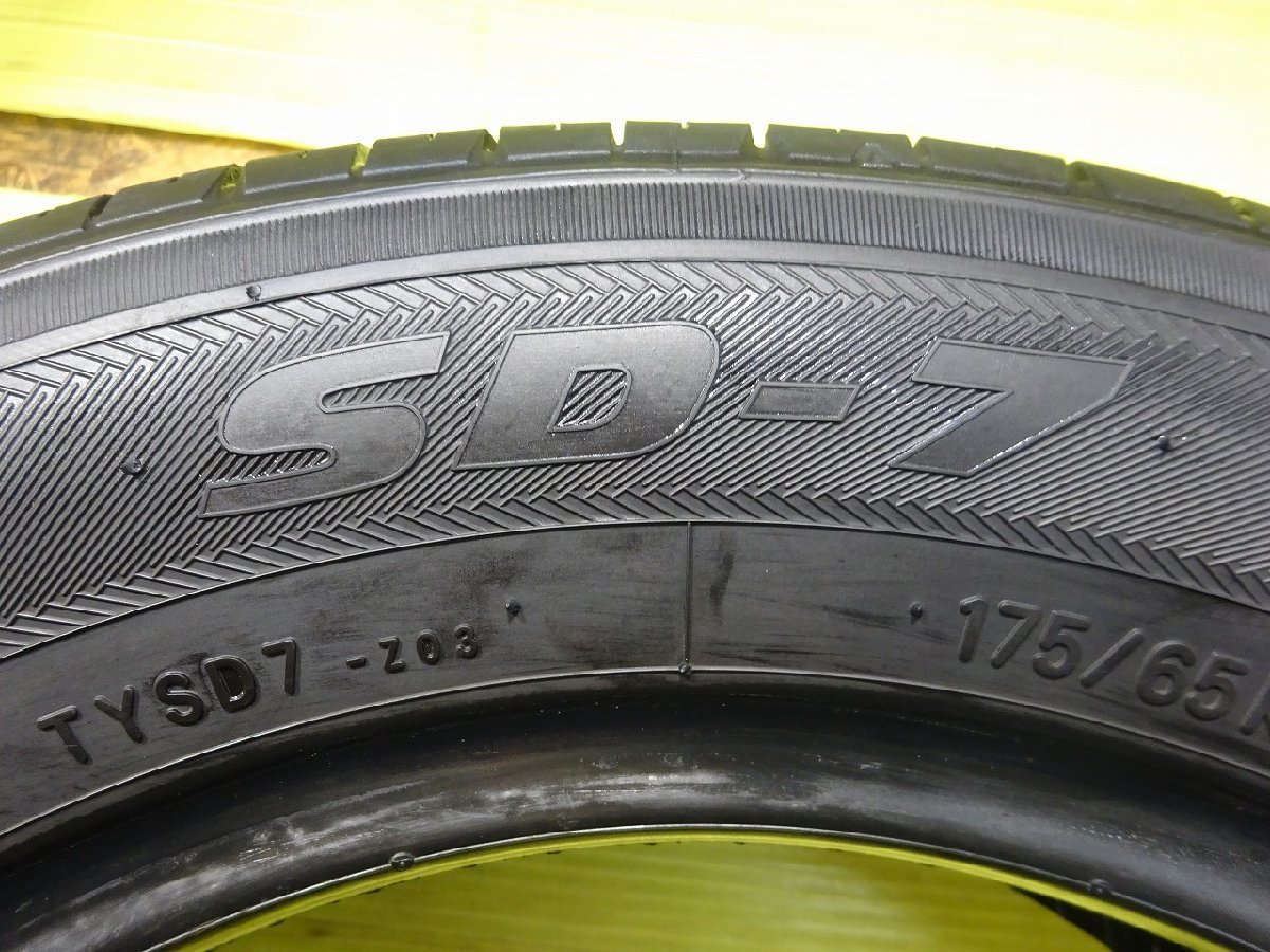 トーヨ /SD-7 175/65R14 82S★8.5分山 2023年 4本中古 ノーマル 夏【送料無料】AOM-K1459 青森_画像8