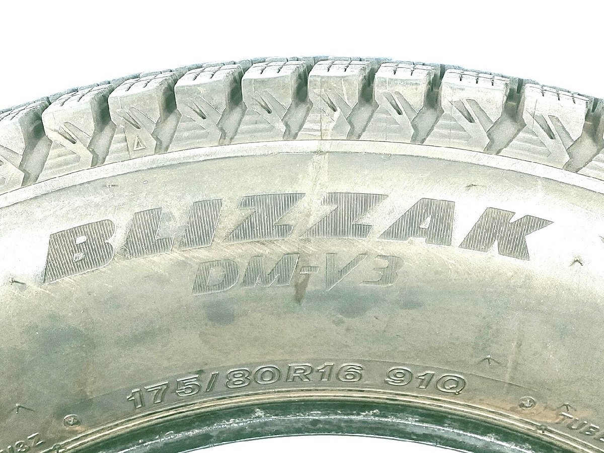 ブリヂストン BLIZZAK DM-V3 175/80R16 91Q★8.5分山 2021年 4本 スタッドレス【宮城発 送料無料】MYG-B11488_画像8