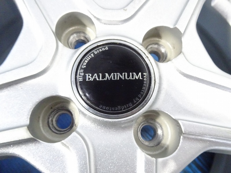 ◆BALMINUM◆15x5.5J +52 4穴 100 中古 アルミホイール 4本【福島発 送料無料】FUK-D13120★15インチ_画像6