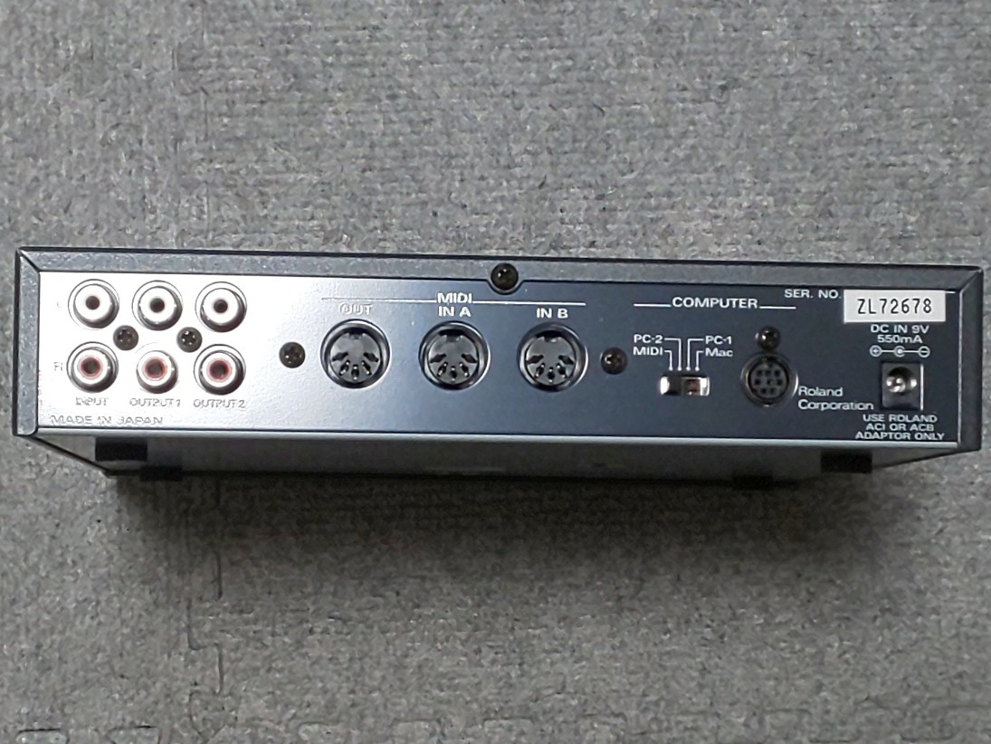 Roland ローランド DTM 音源モジュール SC-88ST Pro GS音源 通電 発音 確認済み 純正電源アダプター 付属_画像2