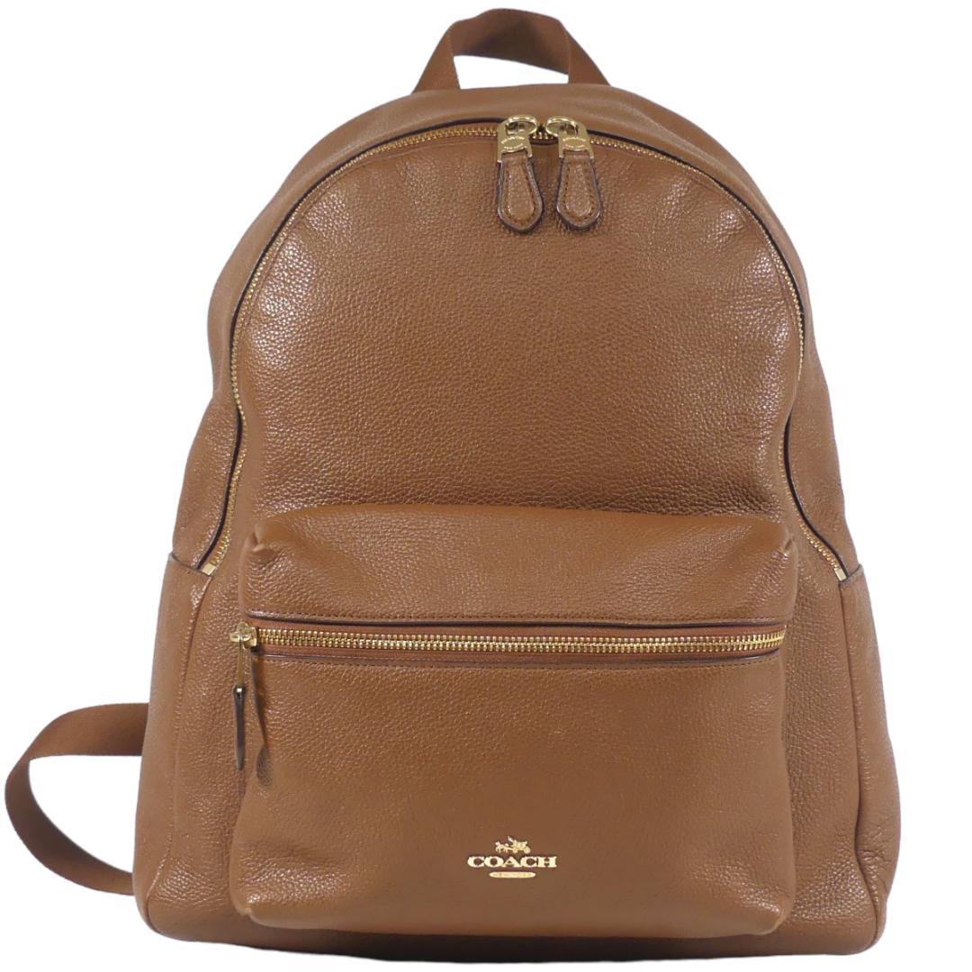 即決☆COACH☆レザーリュック コーチ メンズ レディース 茶 本革 即決☆COACH☆レザーリュック コーチ メンズ レディース 茶 本革