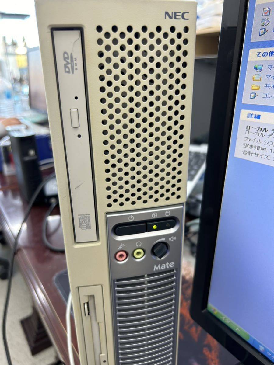 8-1-25-9 NEC デスクトップPC 型番PC-MY28VLZEH 電源ケーブル付属　windows XP2 動作確認済み_画像2