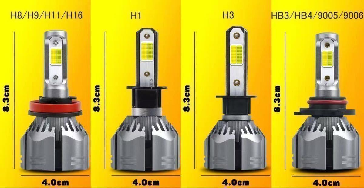 ツインカラー LED　ヘッドライト LEDフォグランプ H1 H3　白　ホワイト　イエロー　3000ｋ　黄色　2色_画像8